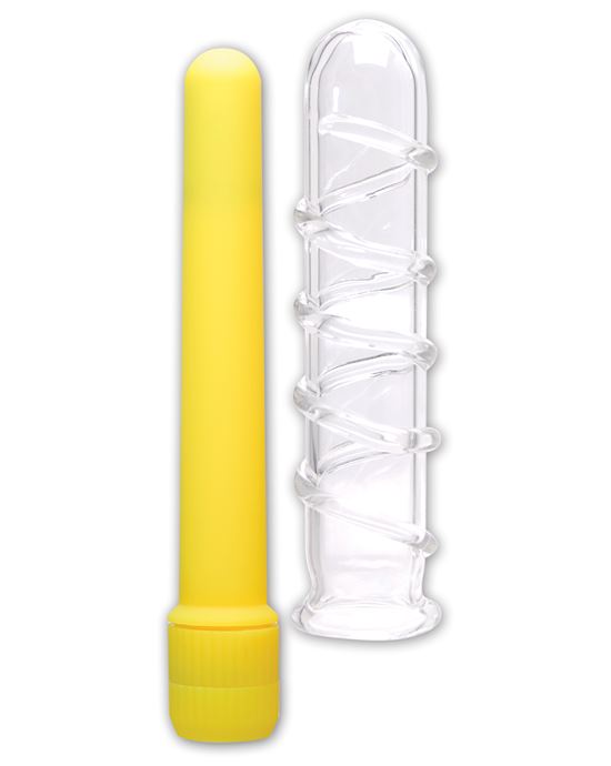 Neon Glass Vibrator Yellow