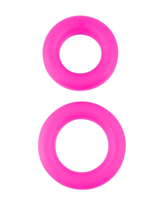 Neon Stretchy Silicone Cock Ring Set