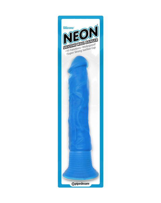 Neon Vibrating Suction Cup Dildo
