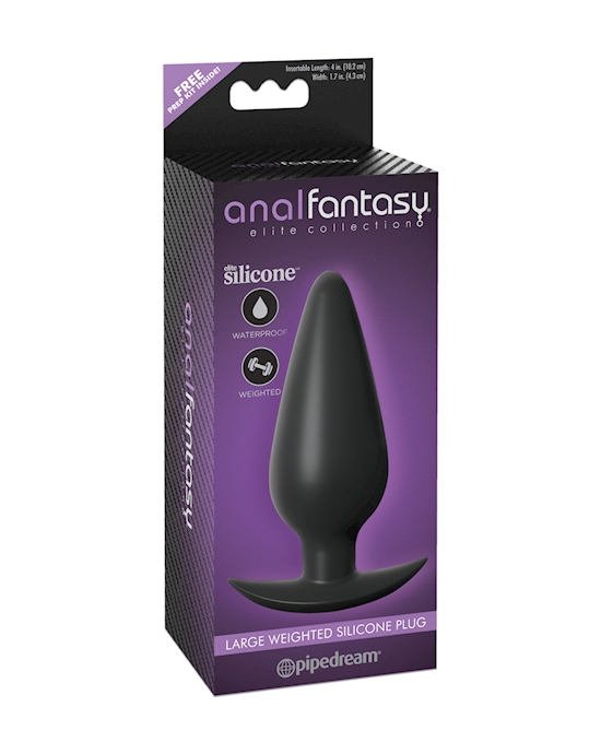 Anal Fantasy Elite Collection Large Weighted Silicone Plug