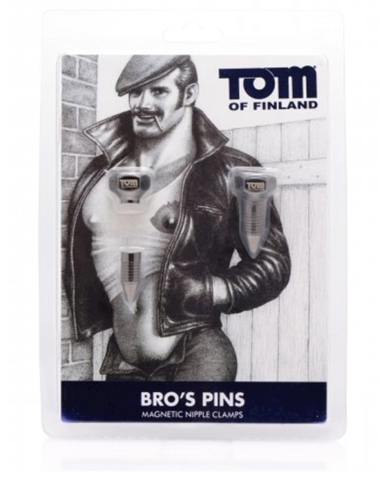 Tom Of Finland Bro's Pins Magnetic Nipple Clamps