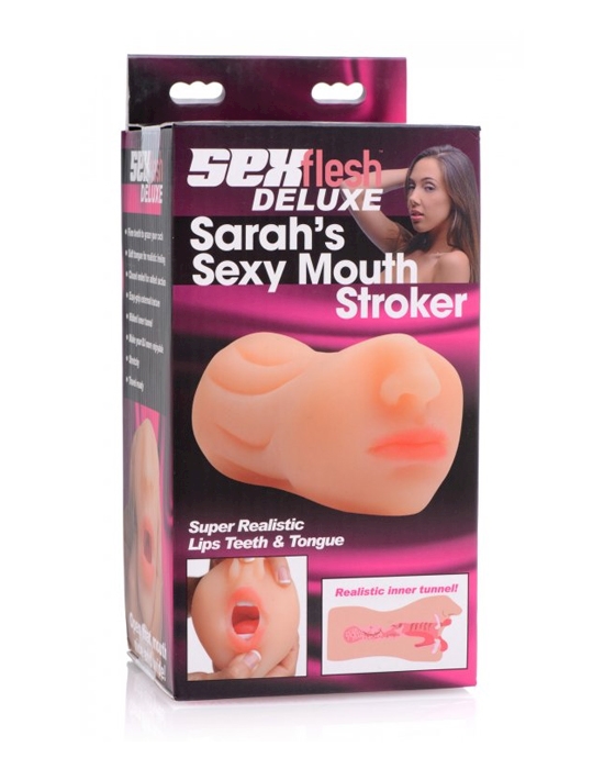 Sarah's Sexy Mouth Stroker