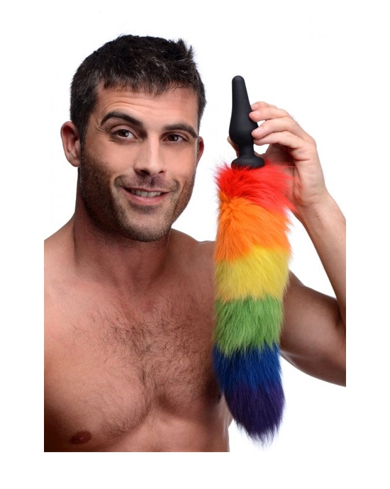 Rainbow Tail Silicone Anal Plug