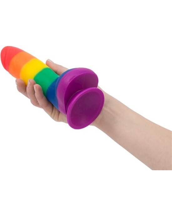 Justin Rainbow 8 Inch Dong With Balls
