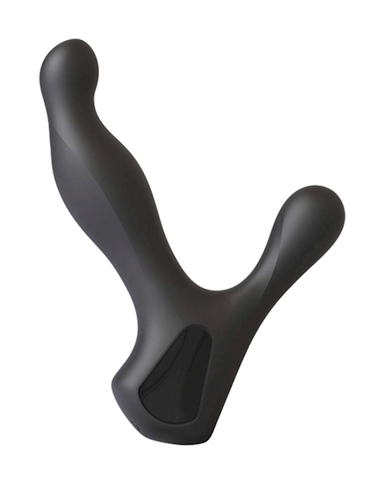 Kink Silicone Prostate Massager With Rotating Ridges
