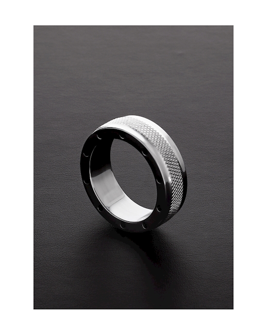 Cool & Knurl Cock Ring - (15x45mm)