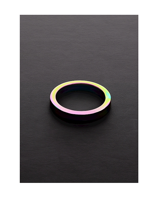 Rainbow Flat Cock Ring - (8x40mm)
