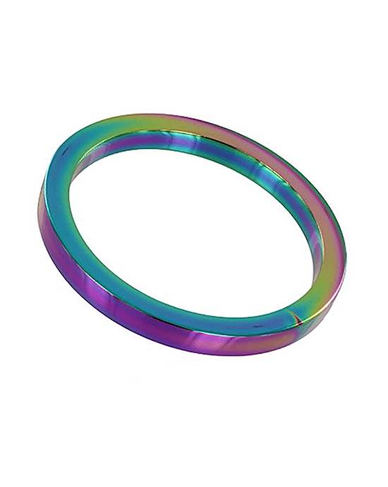 Rainbow Flat Cock Ring - (8x45mm)