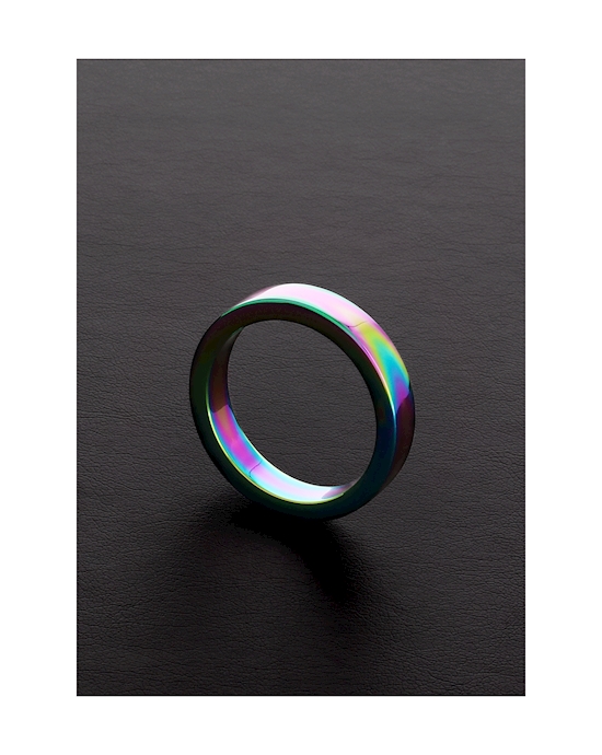 Rainbow Flat Cock Ring - (8x45mm)
