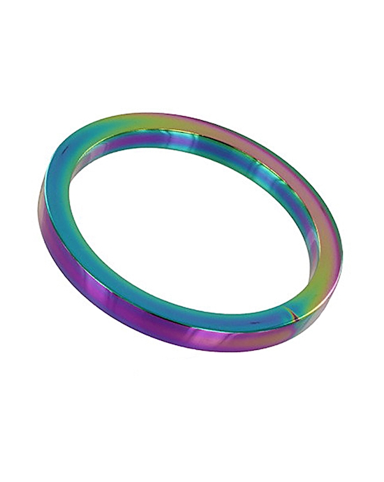Rainbow Flat Cock Ring - (8x50mm)