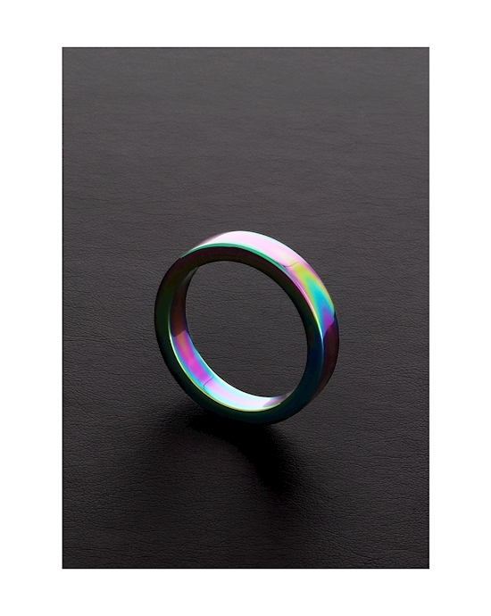 Rainbow Flat Cock Ring - (8x50mm)