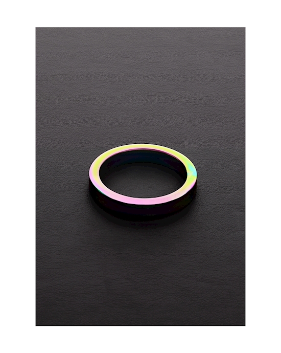 Rainbow Flat Cock Ring - (8x55mm)