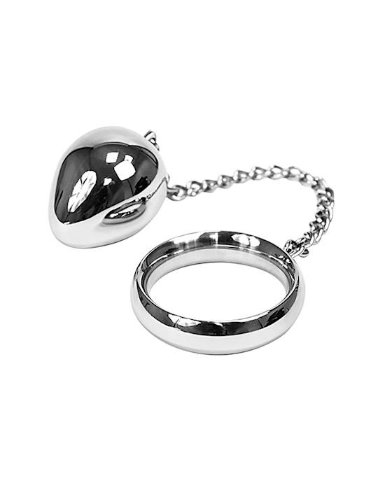 Donut C-ring And Chain Anal Egg  - (45mm/45mm)