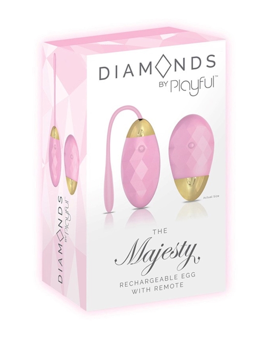 Diamonds The Majesty Rechargeable Egg With Remote