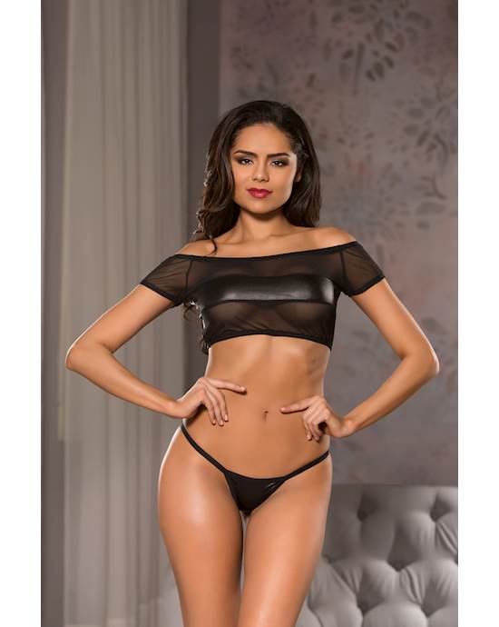 Allure Off The Shoulder Top And G-string