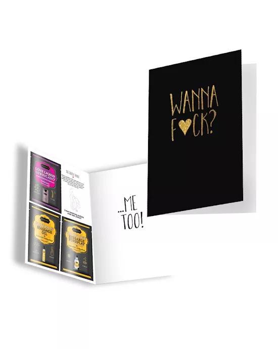 WANNA FUCKME TOO GREETING CARD