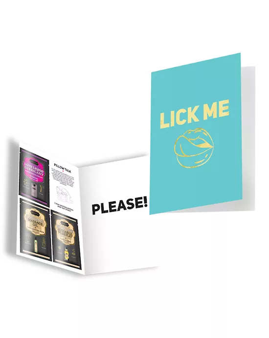 LICK MEPLEASE GREETING CARD