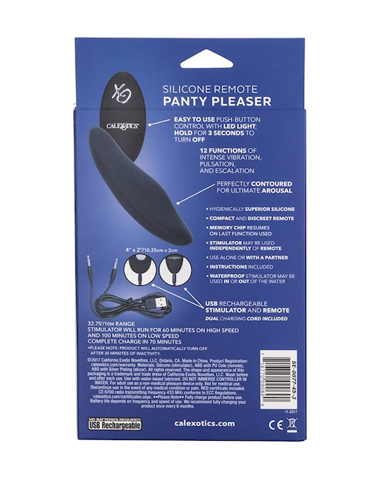 Silicone Remote Panty Pleaser