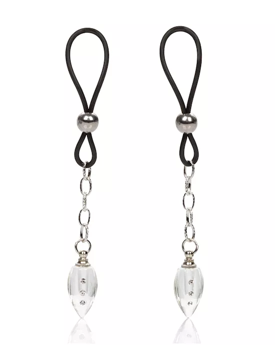 Nipple Play NonPiercing Nipple Jewelry Crystal Teardrop