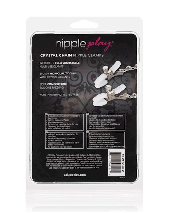 Nipple Play Crystal Chain Nipple Clamps