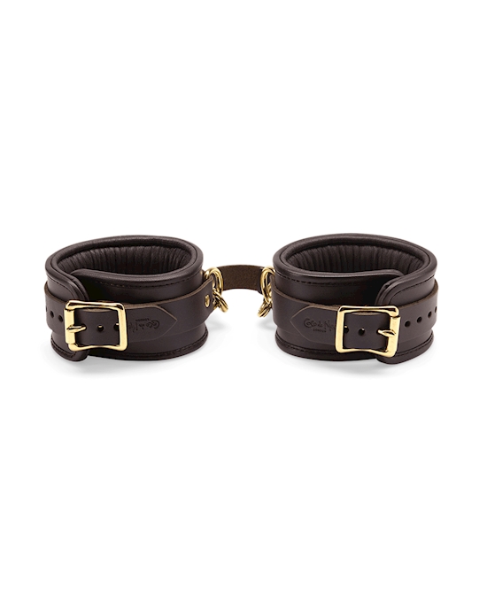 Coco De Mer Leather Ankle Cuffs