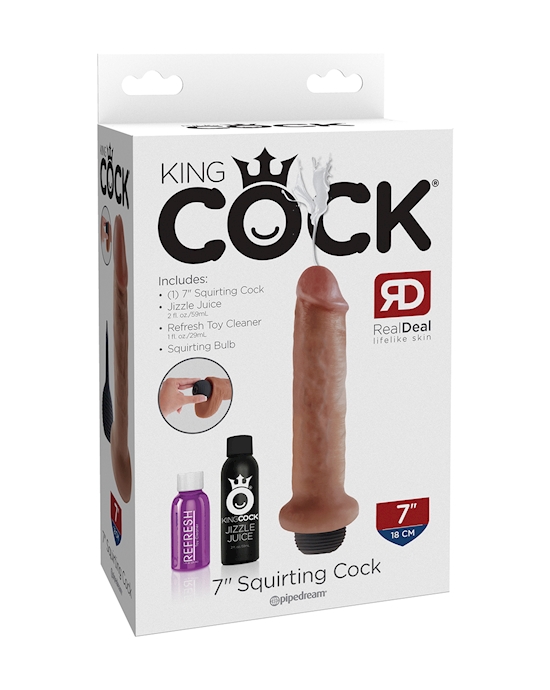 King Cock 7 Inch Squirting Dildo