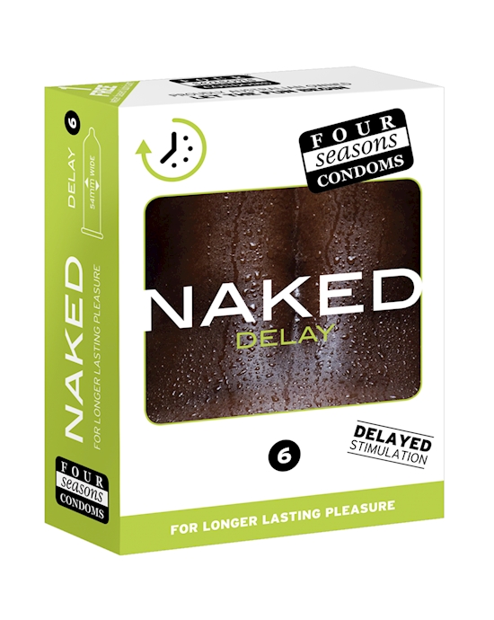 Four Seasons Naked Delay Condoms  6 Pack