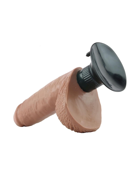 King Cock  7  Inch Vibrating Dildo With Balls