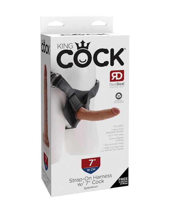 King Cock  Strap-on Harness With 7 Inch Dildo