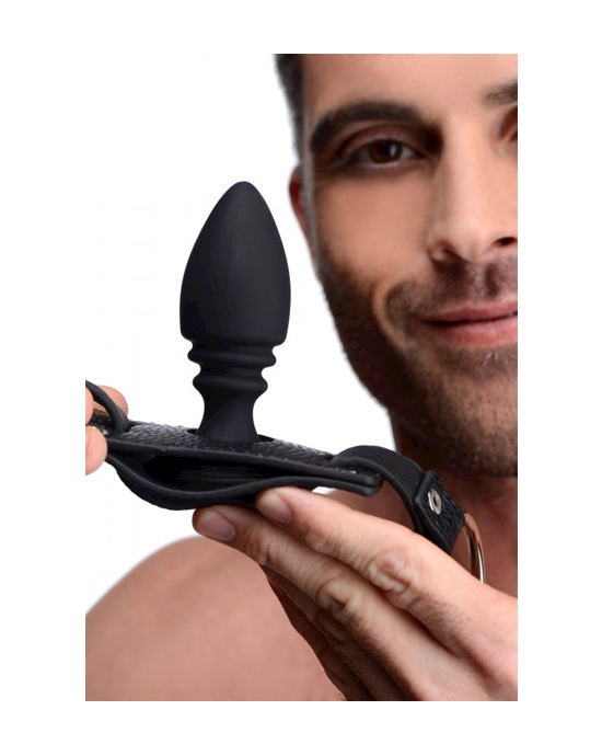 Male Harness With Silicone Butt Plug