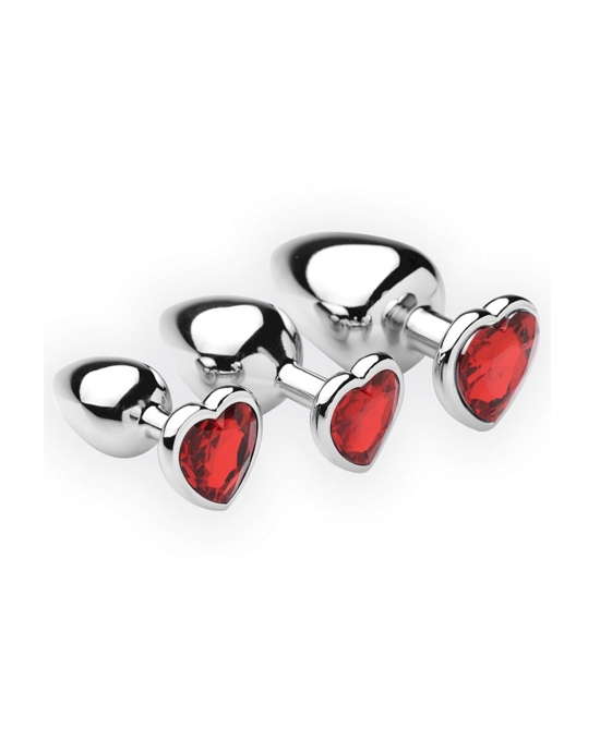 Chrome Hearts 3 Piece Anal Plugs With Gems