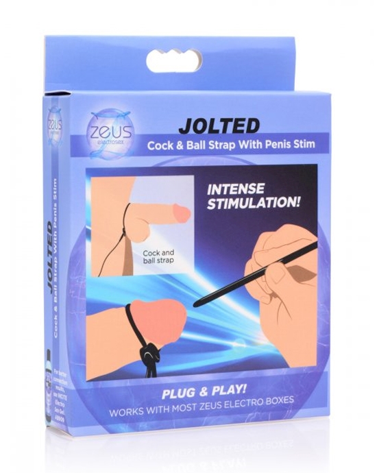 Jolted Cock & Ball Strap With Penis Stim