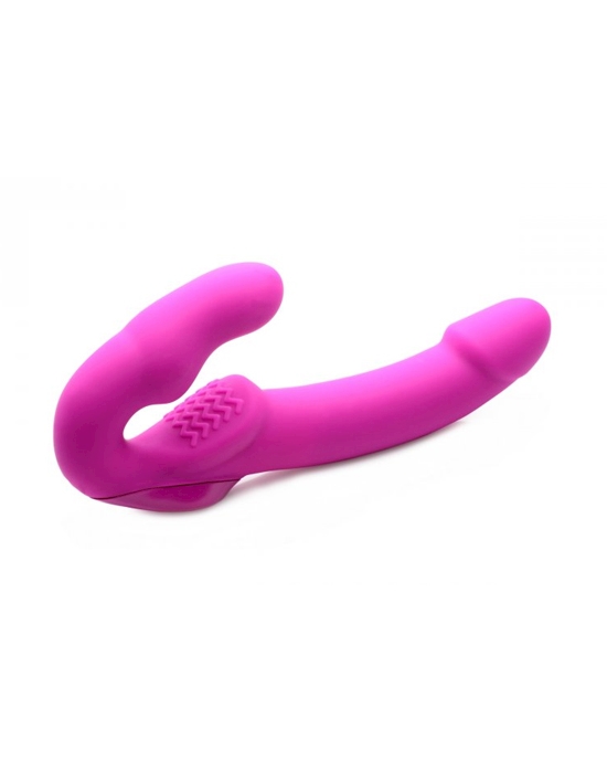 Evoke Rechargeable Vibrating Silicone Strapless Strap-on