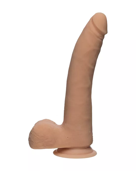 The D  The Realistic D  Slim Dildo with Balls