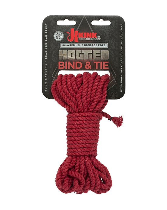 Kink Hogtied Bind  Tie 6mm Hemp Bondage Rope
