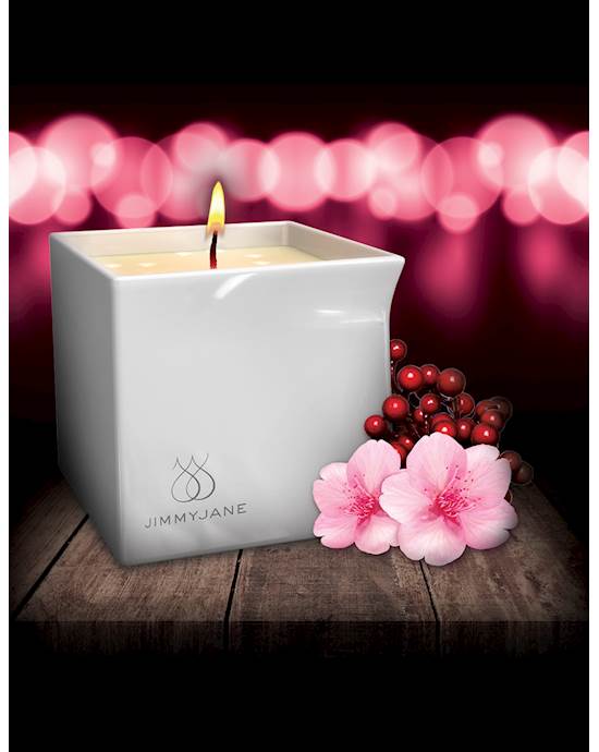 Jimmyjane Afterglow Massage Oil Candle -  Berry Blossom