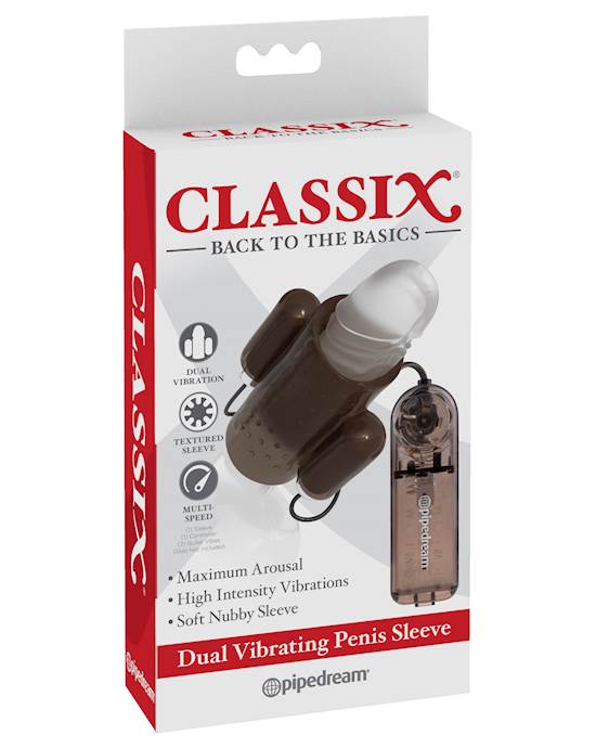 Classix Dual Vibrating Penis Sleeve