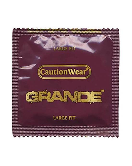Caution Wear Grande Large Condoms - 1000 Pack