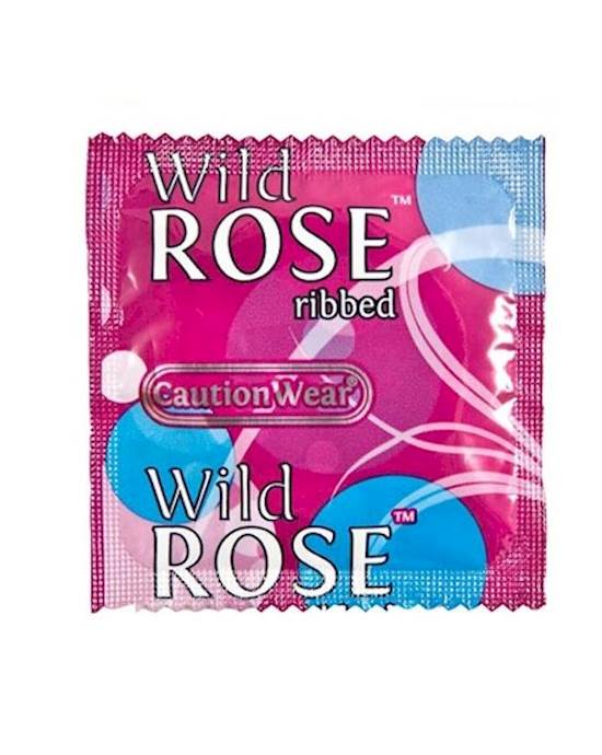 Caution Wear Wild Rose Condoms - 1000 Pack