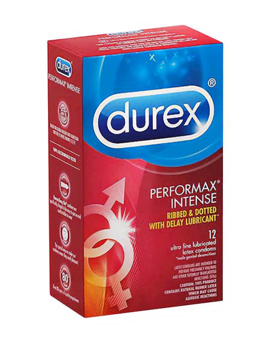 Durex Performax Intense Condoms 12 Pack
