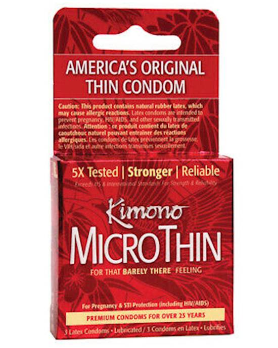 Kimono MicroThin Condoms 3 Pack