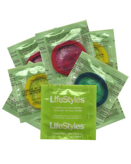 Lifestyles Assorted Colors Condoms - 1000 Pc