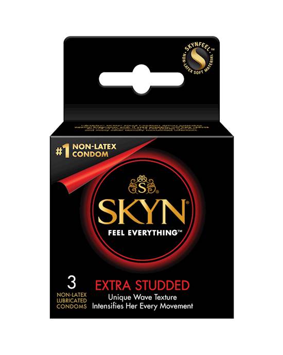 Lifestyles Skyn Extra Studded Condoms 3 Pack