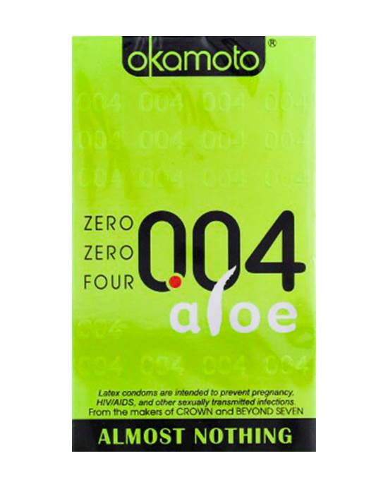 Okamoto 004 Aloe Condoms 3 Pack