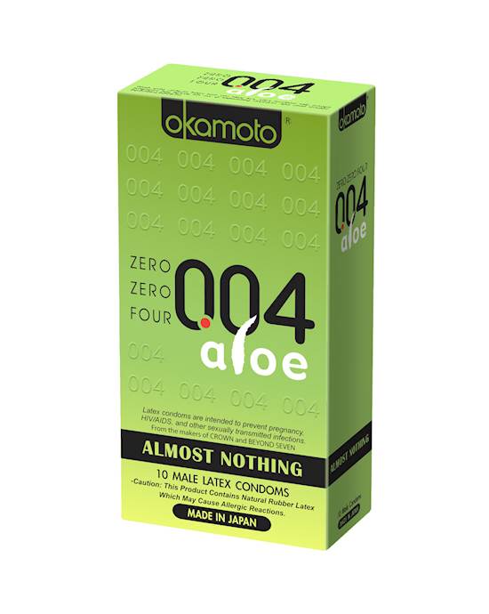 Okamoto 004 Aloe - 10 Pack