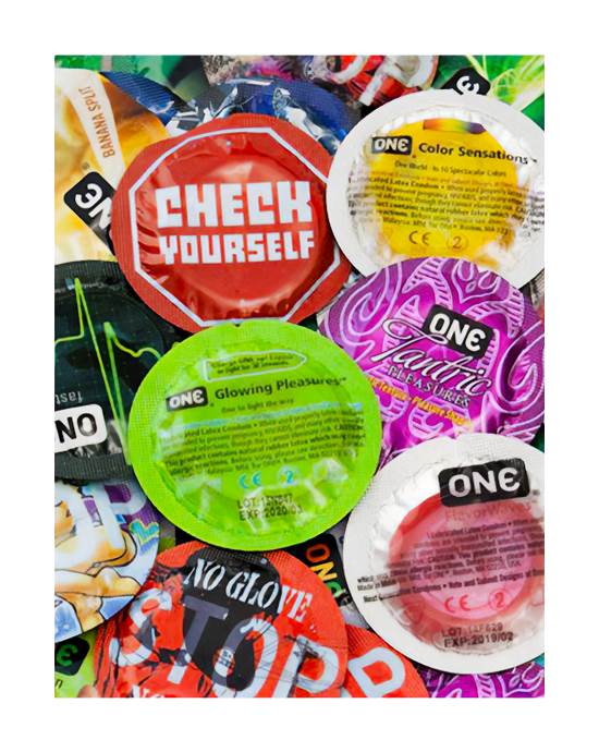 One Condoms Fun Mix Sampler 500 Pack