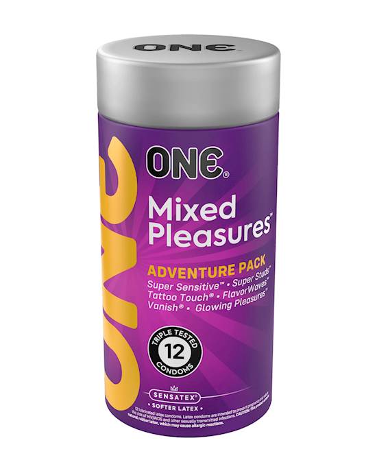 One Mixed Pleasures Condoms 12 Pack