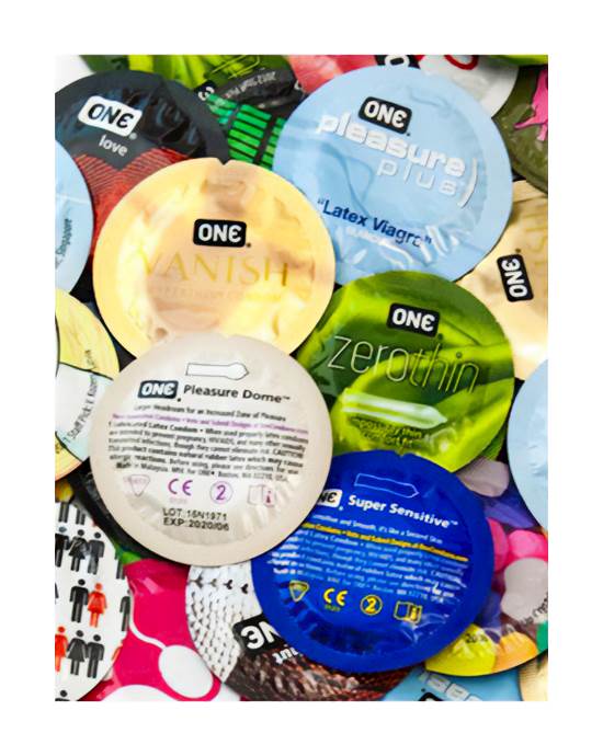One Condoms Sensitive Mix Sampler 500 Pack