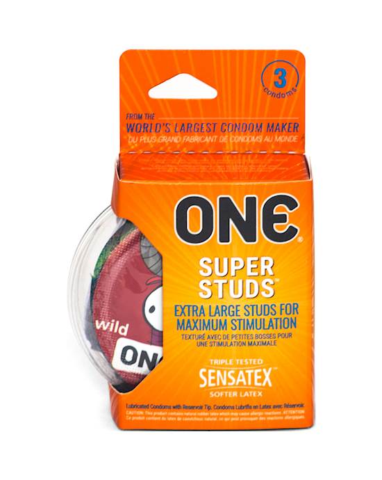 One Super Studs Condoms 3 Pack