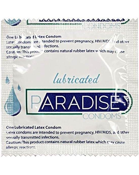 Paradise Lubricated Condoms - Bulk